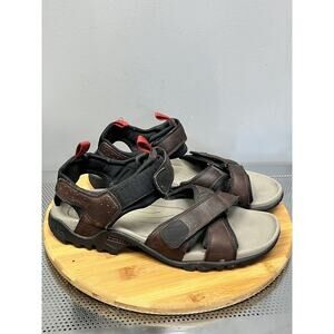 Timberland Sandal Mens size 9M Bsfp Brown Beige Leather Open Toe‎ Sports #65190